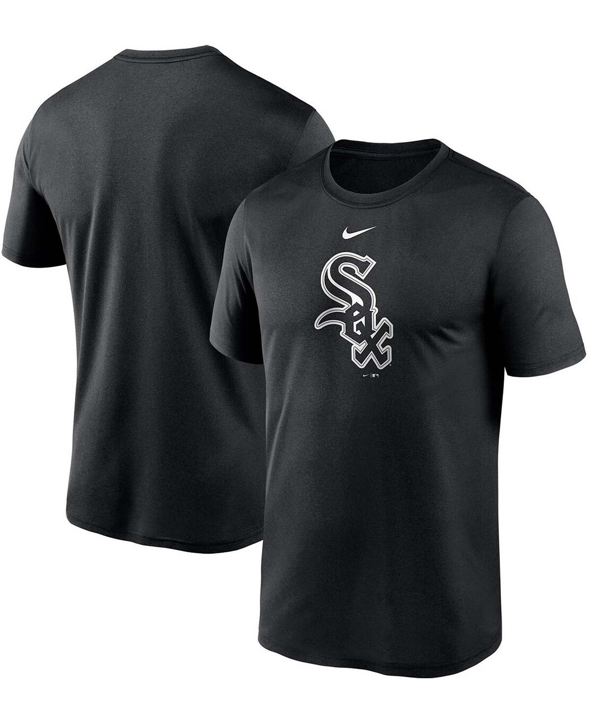 

Мужская черная футболка Chicago White Sox с большим логотипом Legend Performance Nike, Черный
