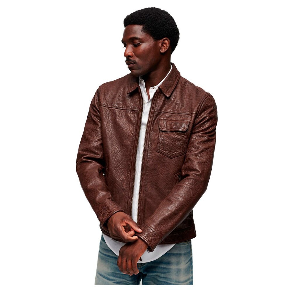 

Куртка Superdry 70´S Leather, коричневый