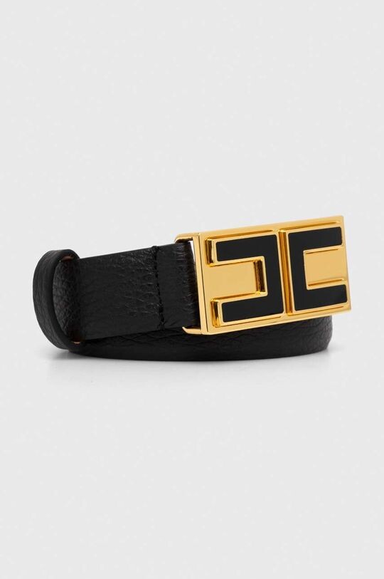 

Кожаный ремень Elisabetta Franchi, черный