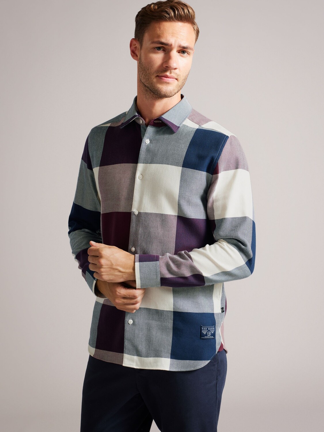 

Рубашка в крупную клетку Neetly Ted Baker, мульти