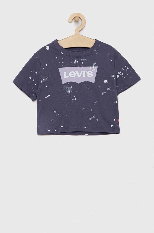 

Детская хлопковая футболка Levi's, фиолетовый