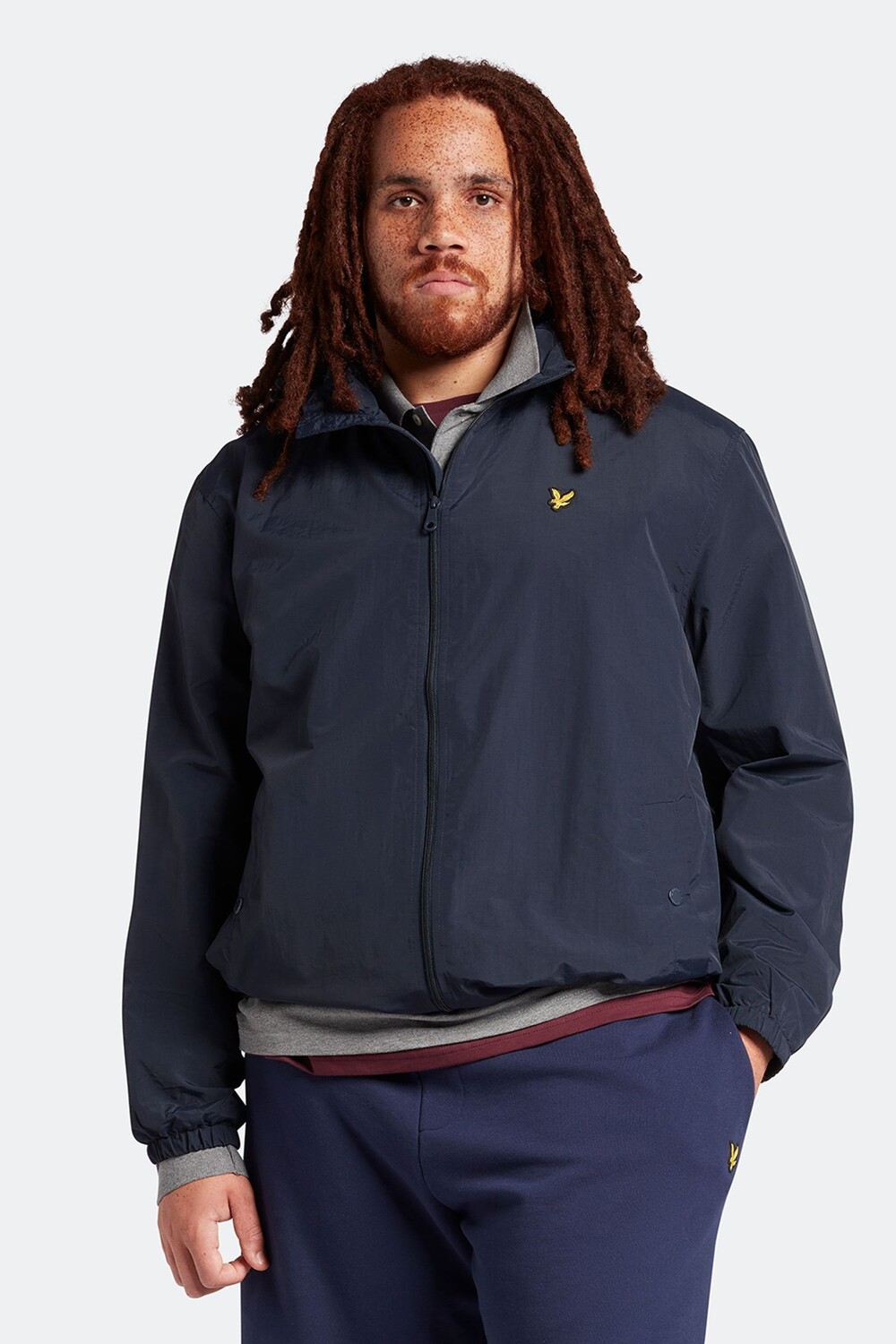 

Куртка больших размеров с капюшоном Lyle & Scott, синий
