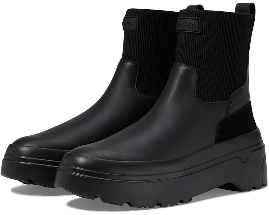 

Ботинки Hunter Explorer Chelsea Flatform, черный