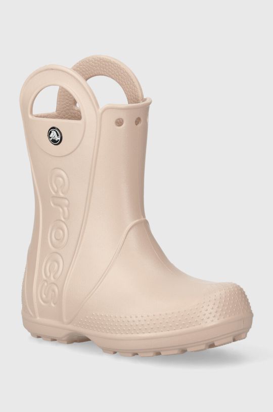 цена Crocs Резиновые сапоги HANDLE RAIN BOOT, розовый