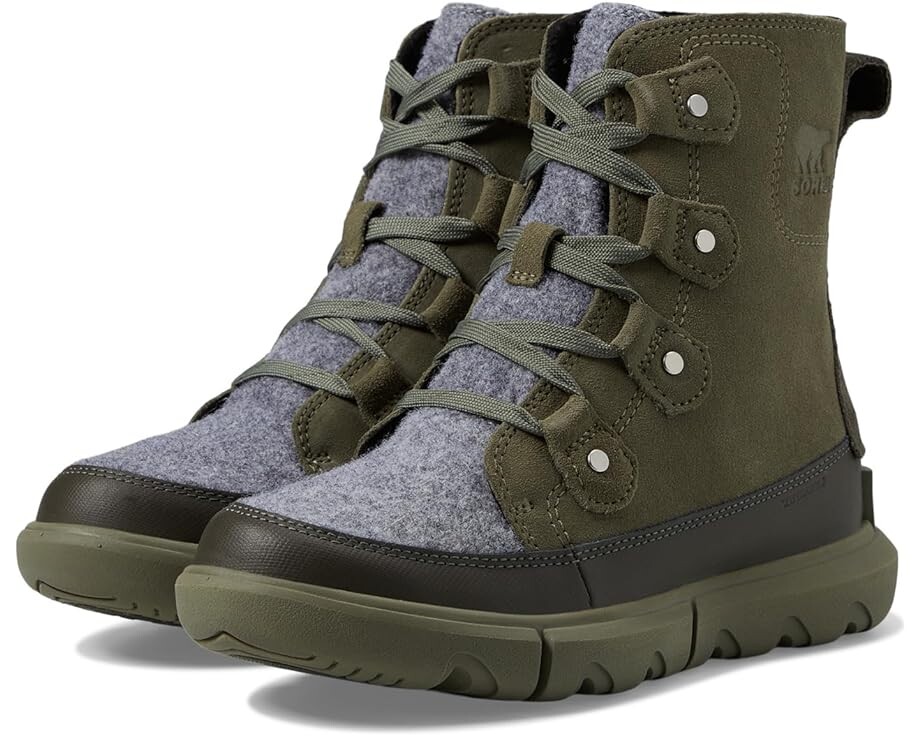 

Ботинки SOREL Explorer Next Joan Waterproof, цвет Stone Green/Alpine Tundra
