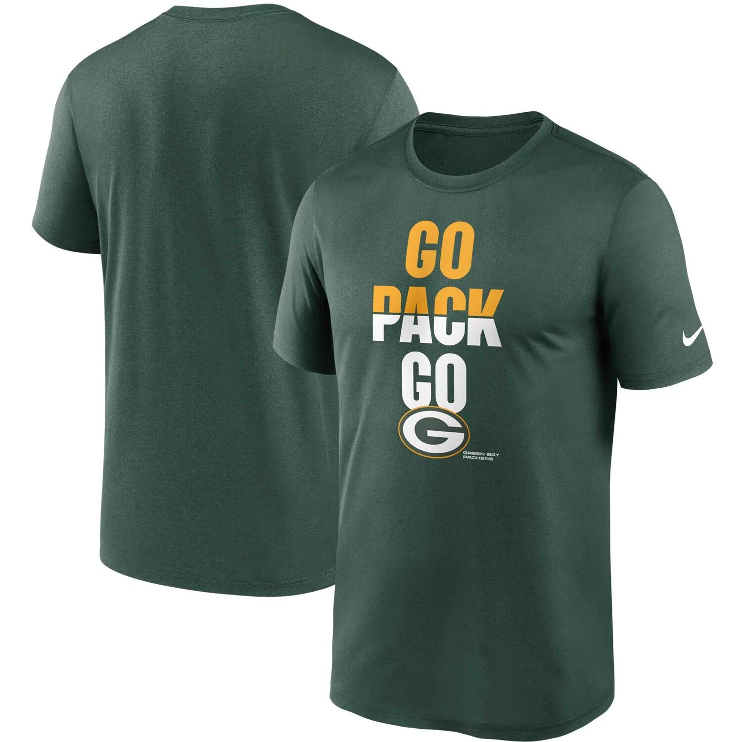 

Мужская футболка Nike Green Green Bay Packers Legend Local Phrase Performance