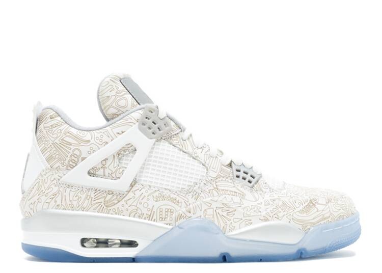 

Кроссовки AIR JORDAN 4 RETRO 'LASER', белый