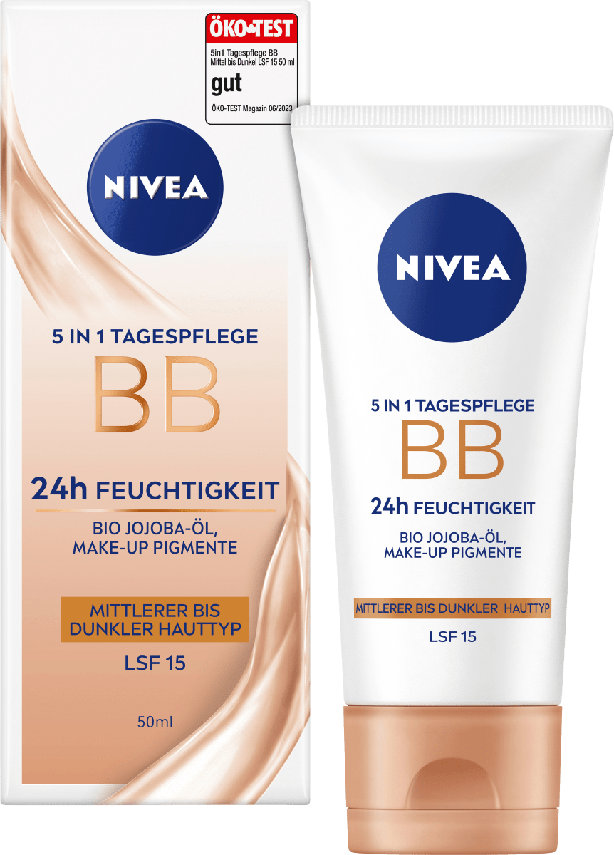 BB Cream Essentials 5в1 для среднего и темного типа кожи SPF 15 500мл NIVEA think thinksport солнцезащитный карандаш фактор защиты от солнца 30 0 64 унции 18 4 г