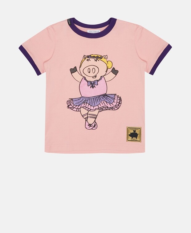 

Футболка Dolce & Gabbana, розовый
