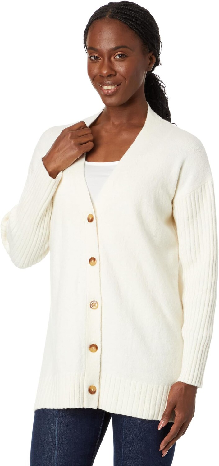 

Свитер Petite The Essential Cocoon Cardigan Sweater L.L.Bean, цвет Cream