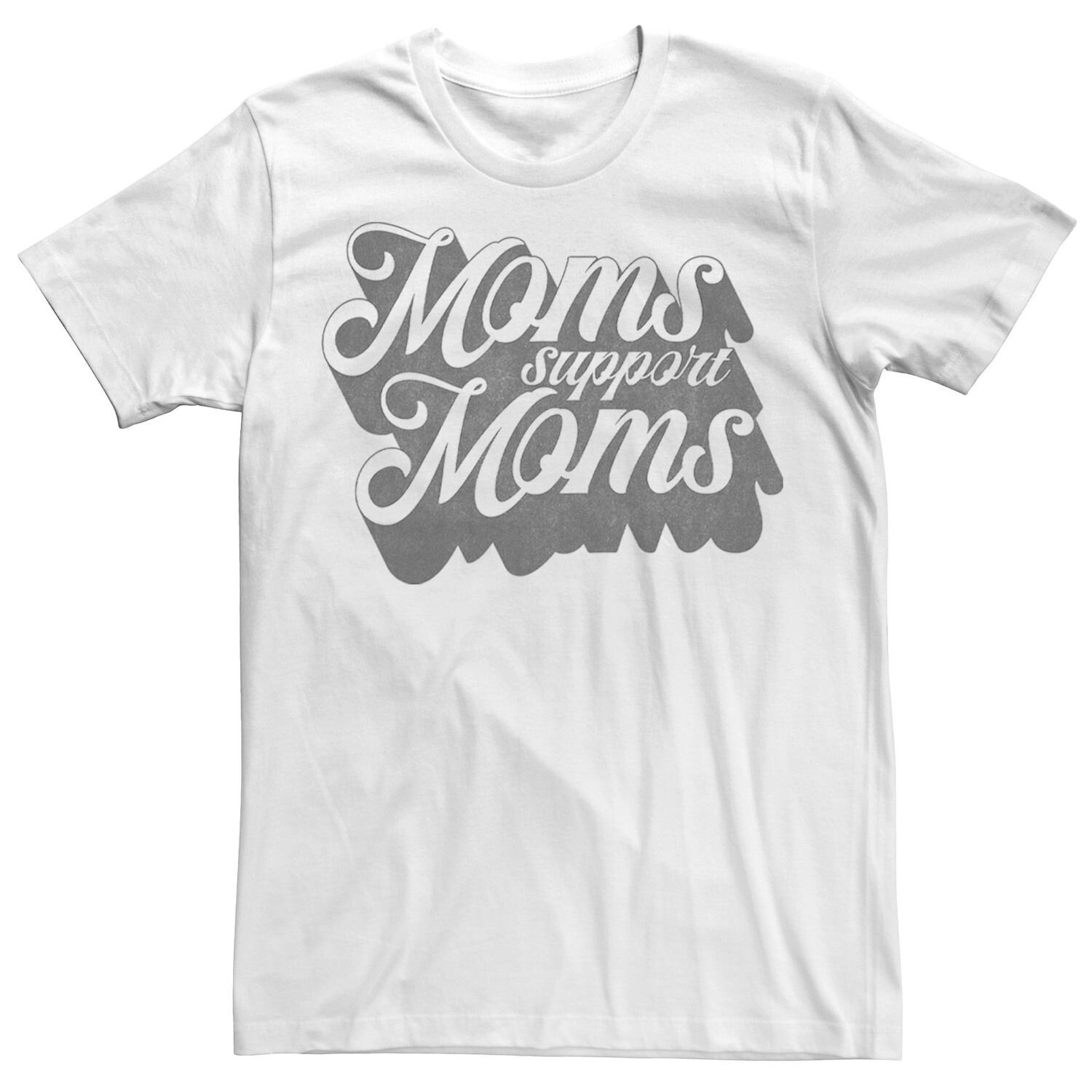 

Футболка-бойфренд с надписью «Moms Support Moms» для юниоров