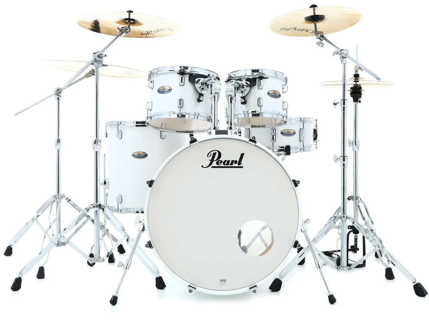 

Набор из 5 предметов Pearl Decade Maple DMP925SP/C с малым барабаном - Белый атласный жемчуг