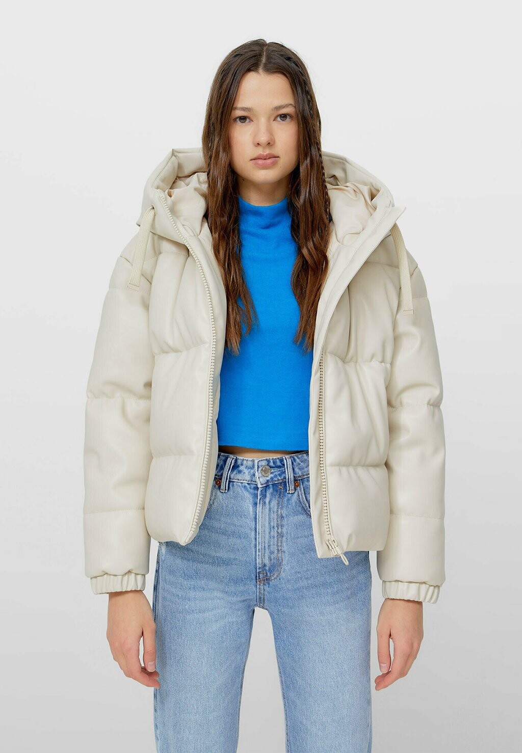 

Куртка из искусственной кожи Stradivarius