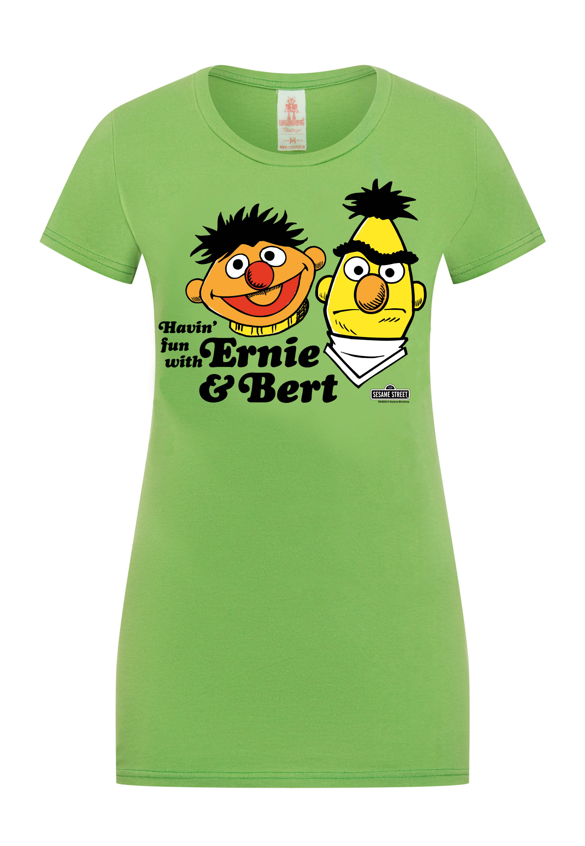 Футболка Logoshirt Sesamstraße – Ernie & Bert, зеленый