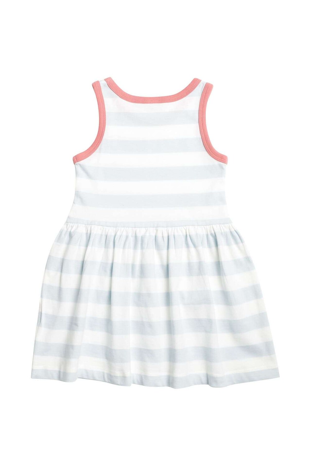

Платье из джерси в полоску ледяного синего цвета Petit Bateau