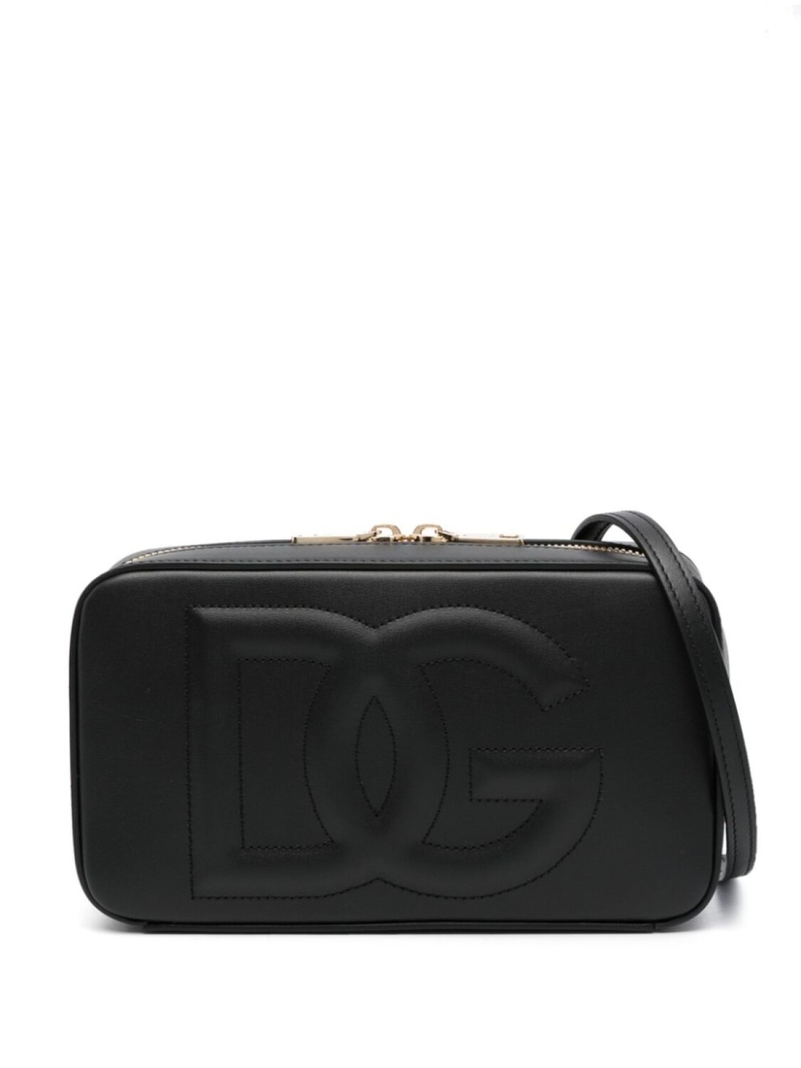 

Сумка на плечо с тисненым логотипом Dolce & Gabbana, черный