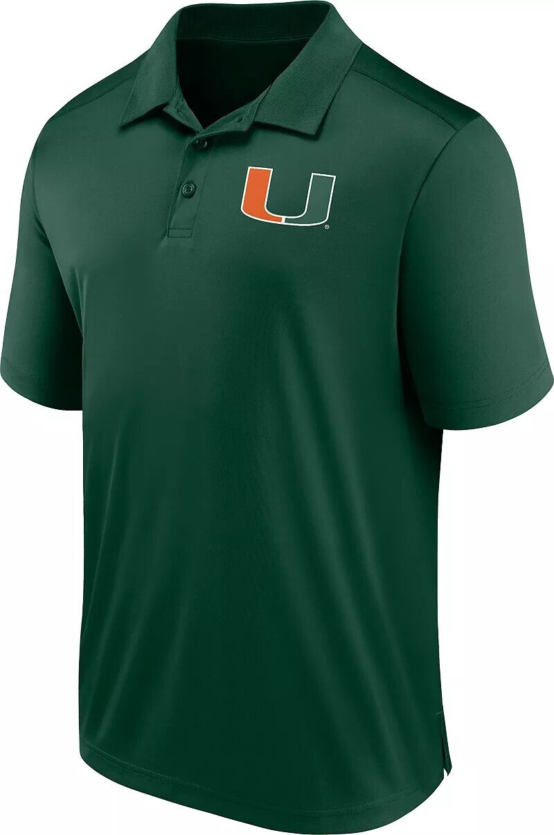 

Мужская зеленая футболка-поло NCAA Miami Hurricanes