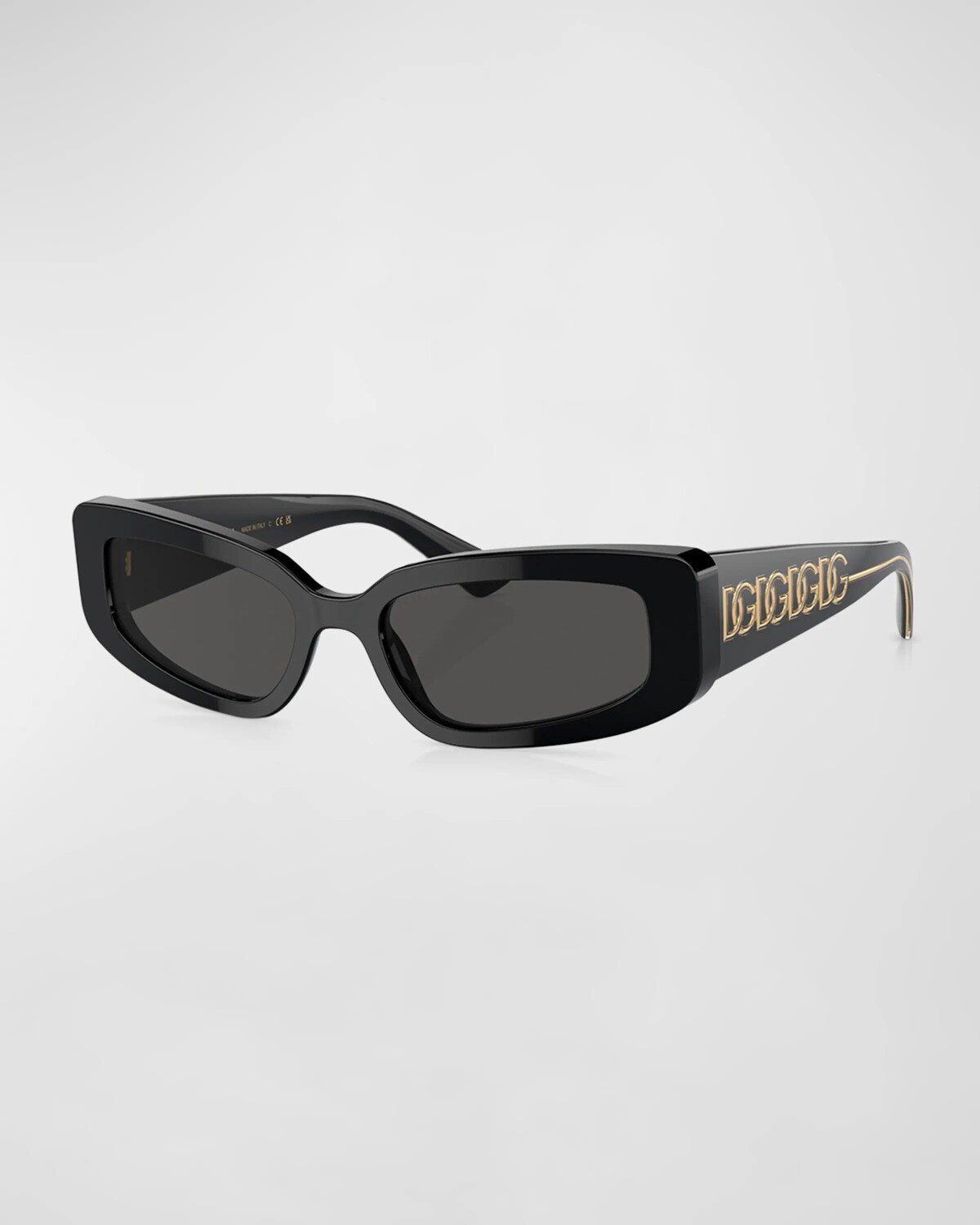 

Солнцезащитные очки «кошачий глаз» из ацетата Interlocking DG Dolce&Gabbana, цвет Black Grey