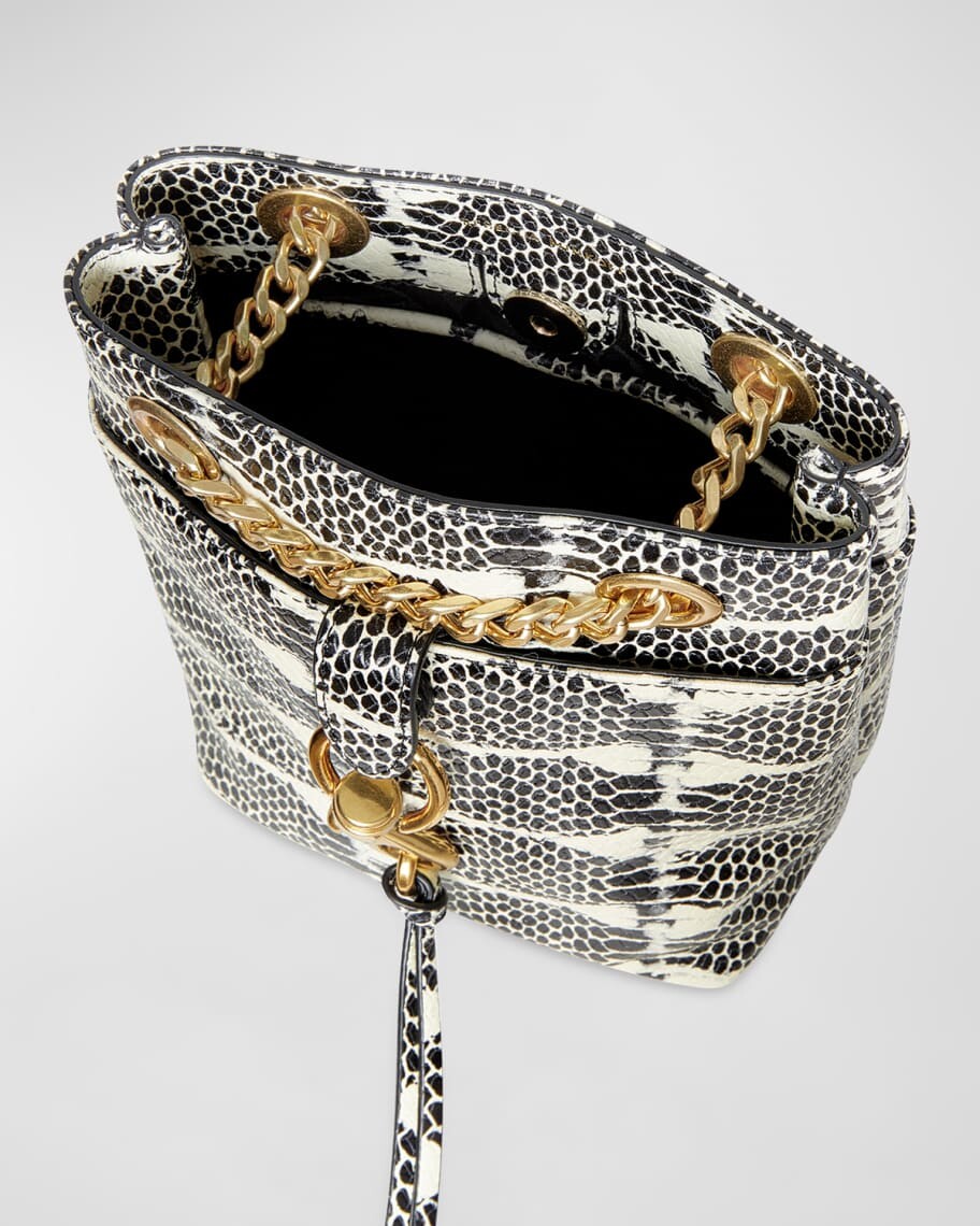 

Мини-сумка-мешок Edie с тиснением под змеиную кожу Rebecca Minkoff