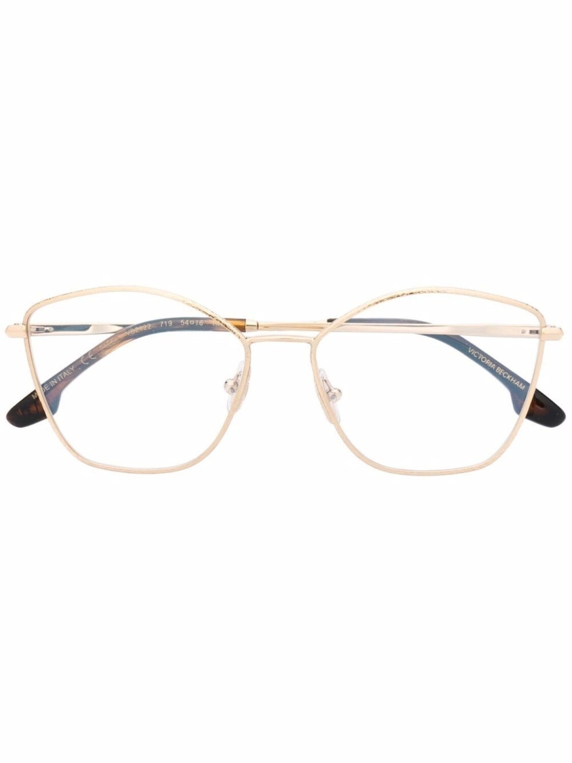 

Очки в оправе 'кошачий глаз' Victoria Beckham Eyewear, золотой