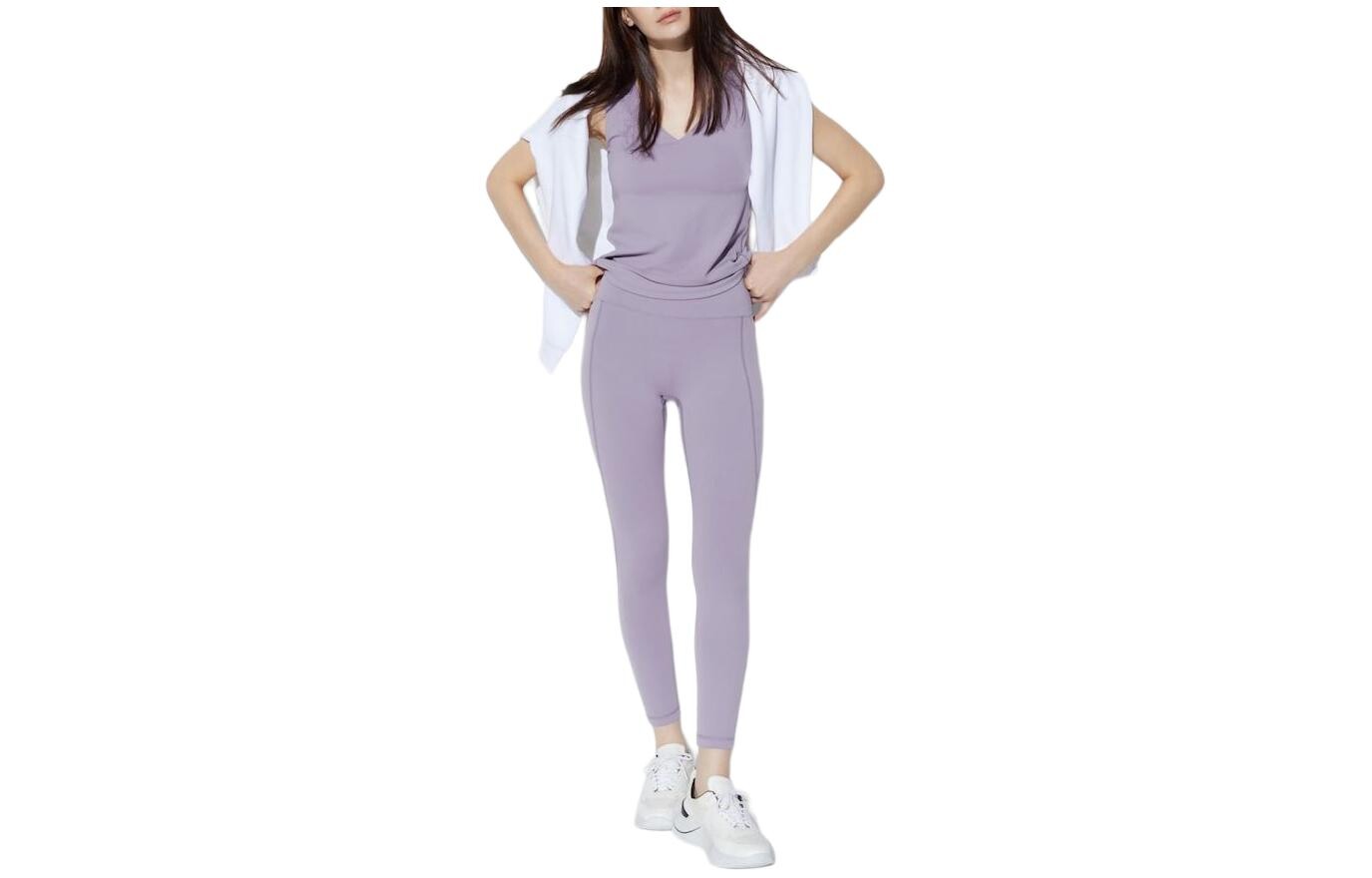 

Спортивные брюки женские фиолетовые Uniqlo