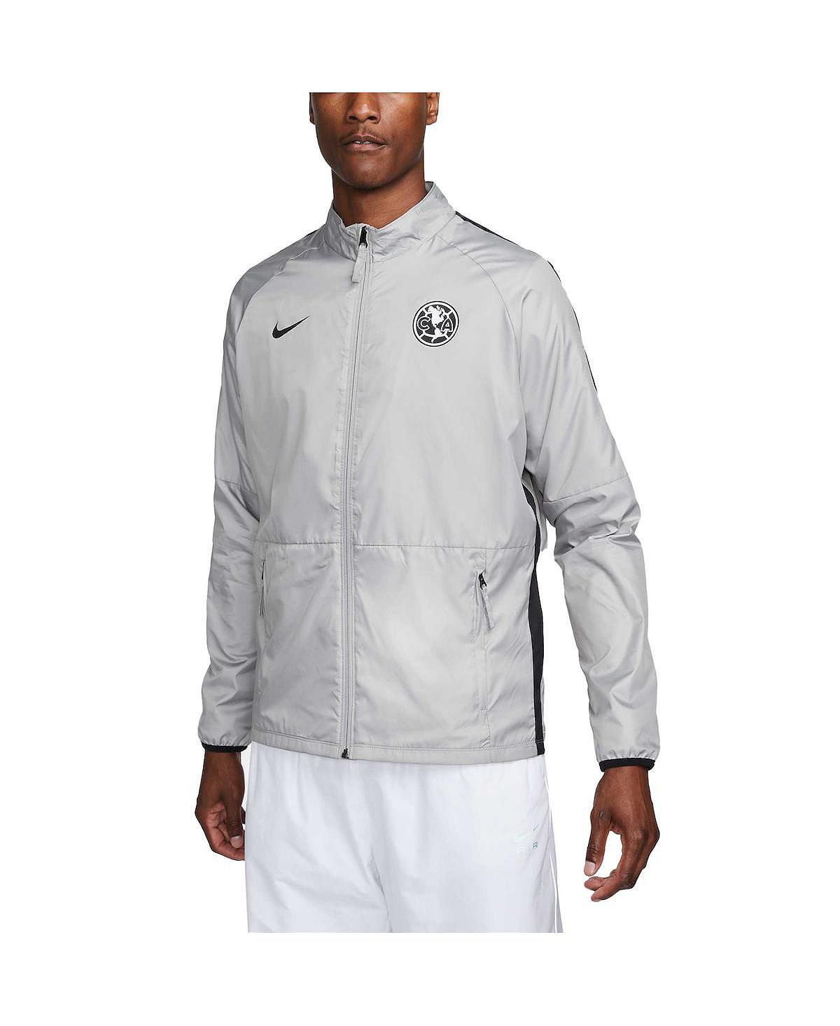 цена Мужская серая куртка с молнией во всю длину Club America Academy AWF Nike