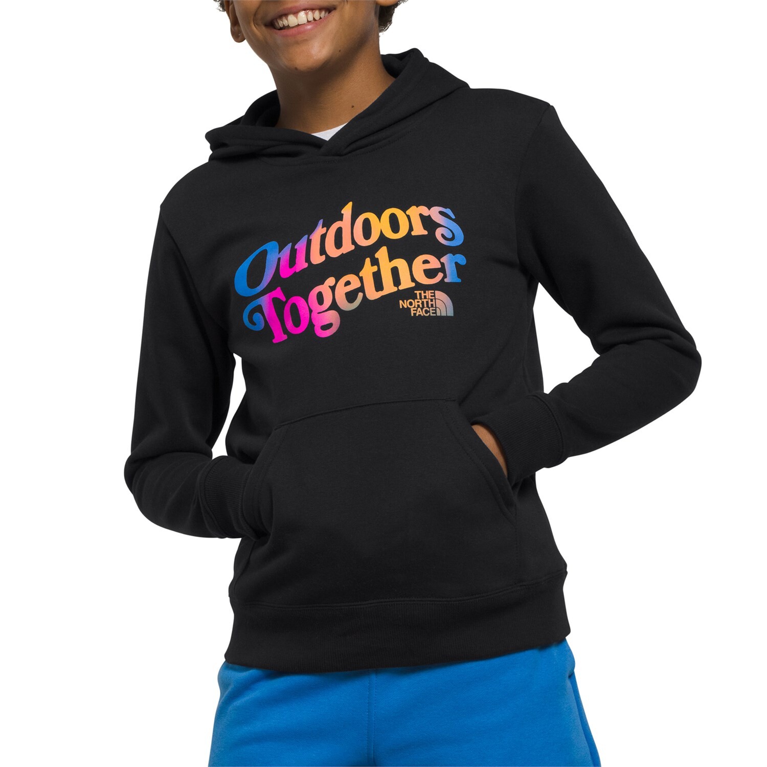 

Худи The North Face Camp Fleece Pullover, цвет TNF Black/Super Sonic Blue
