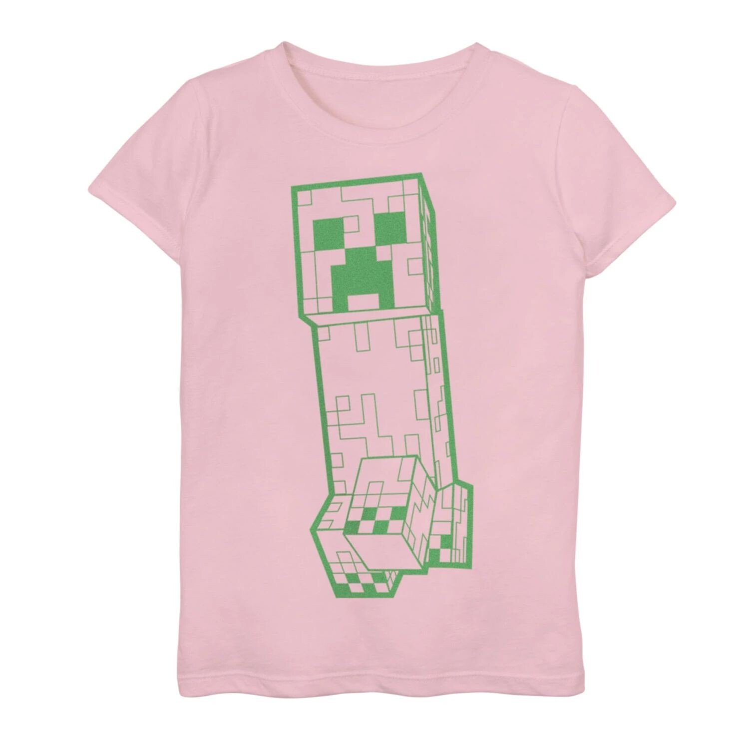 

Футболка Minecraft Creeper с абстрактным рисунком для девочек 7–16 лет Licensed Character