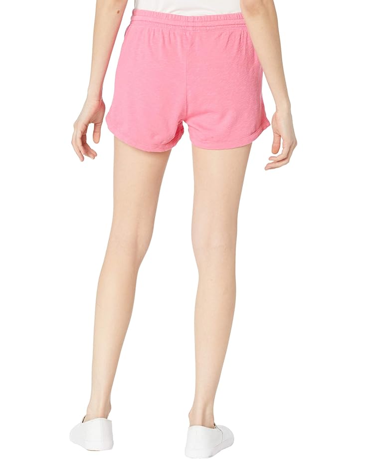 шорты wayf neko drawstring shorts цвет pink checker Шорты bobi Los Angeles Sustainable Slub Terry Drawstring Shorts, цвет Hot Pink