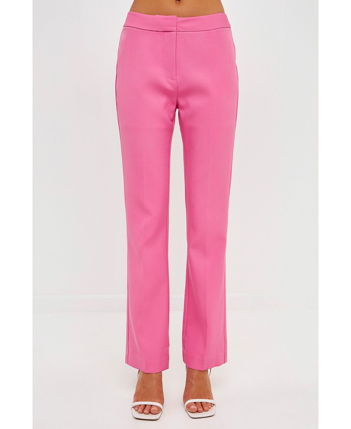 Женские длинные брюки с низкой посадкой endless rose, розовый