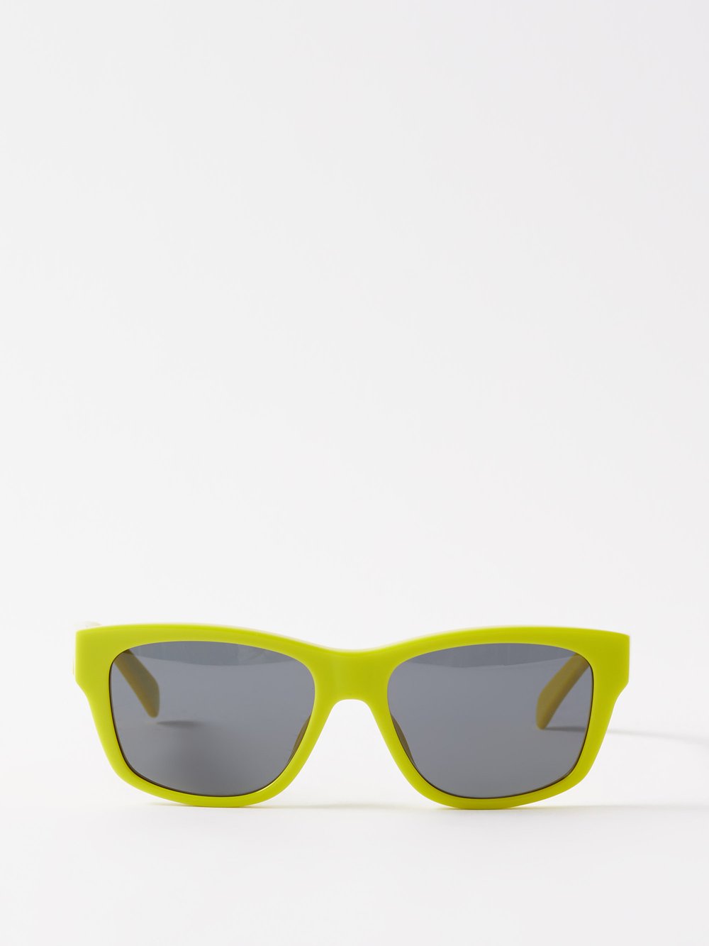 Солнцезащитные очки monochroms в квадратной оправе из ацетата Celine Eyewear, желтый