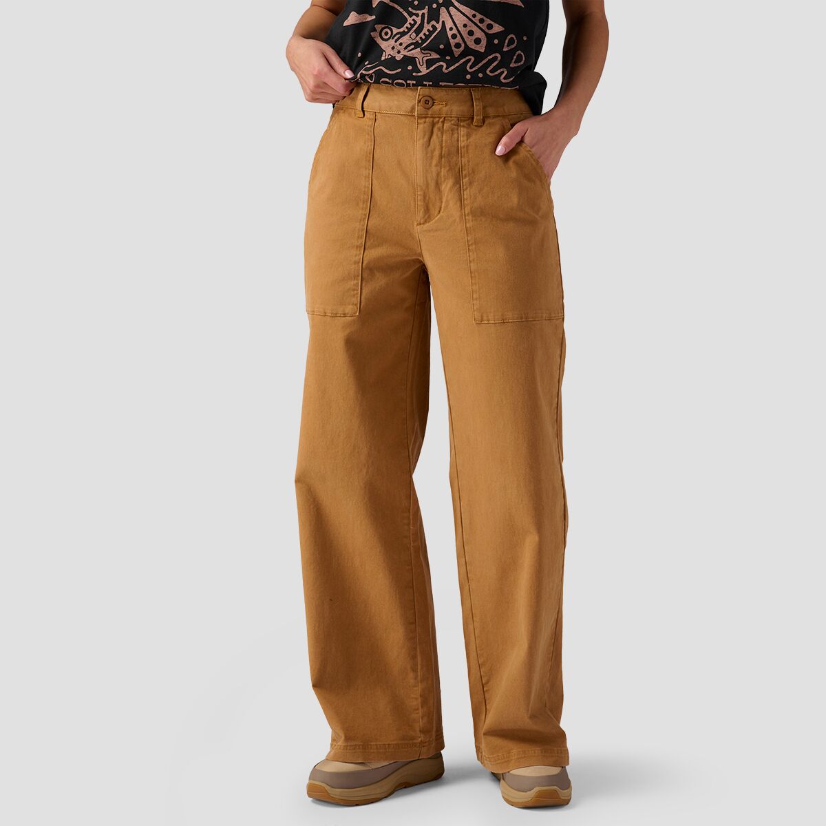 Широкие брюки venture Stoic, коричневый
