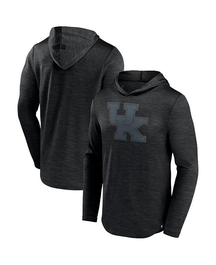 

Мужская футболка с капюшоном с логотипом Heather Black Kentucky Wildcats Transitional Fanatics, черный