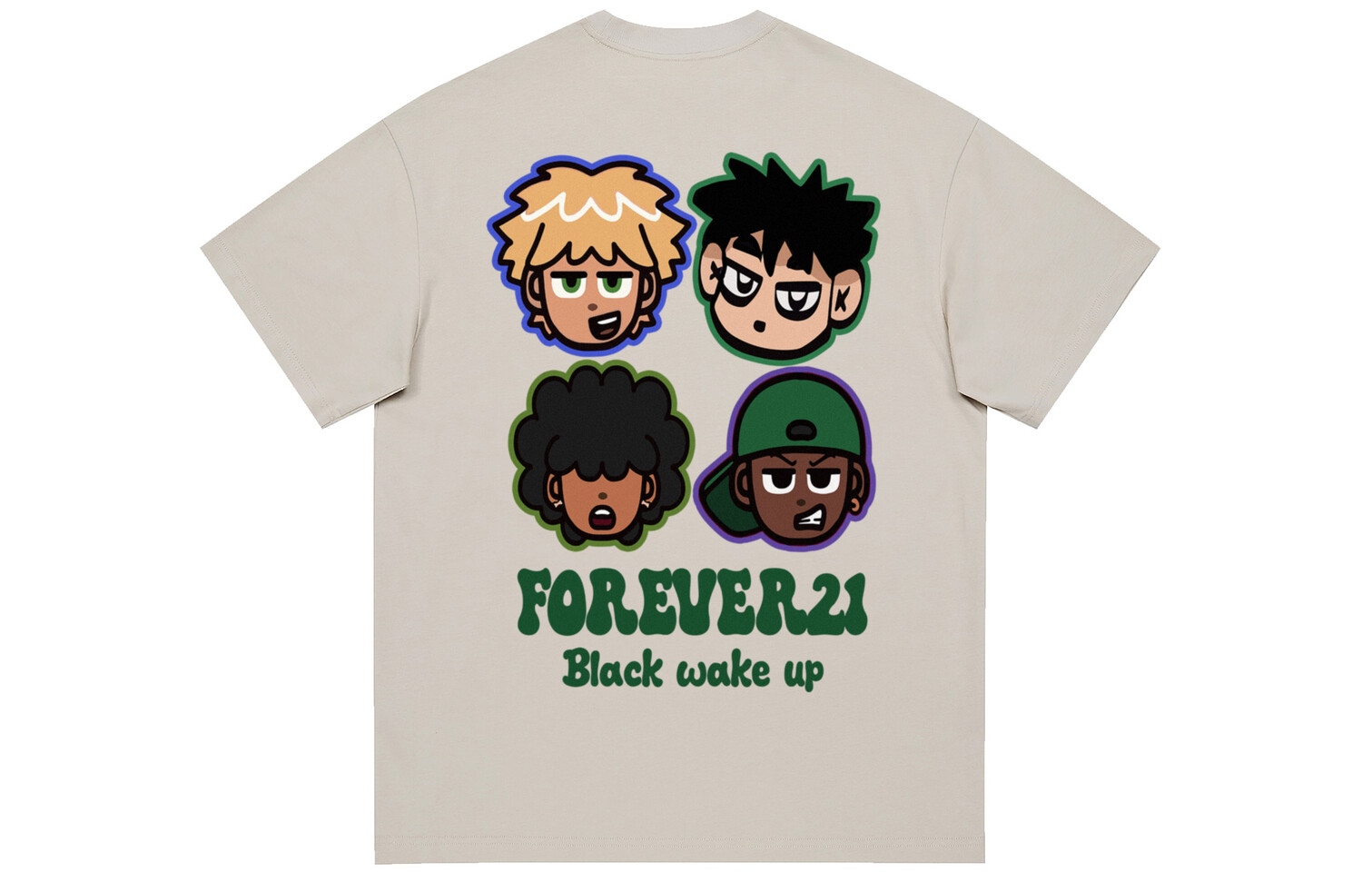 

Футболка унисекс Forever 21, бежевый