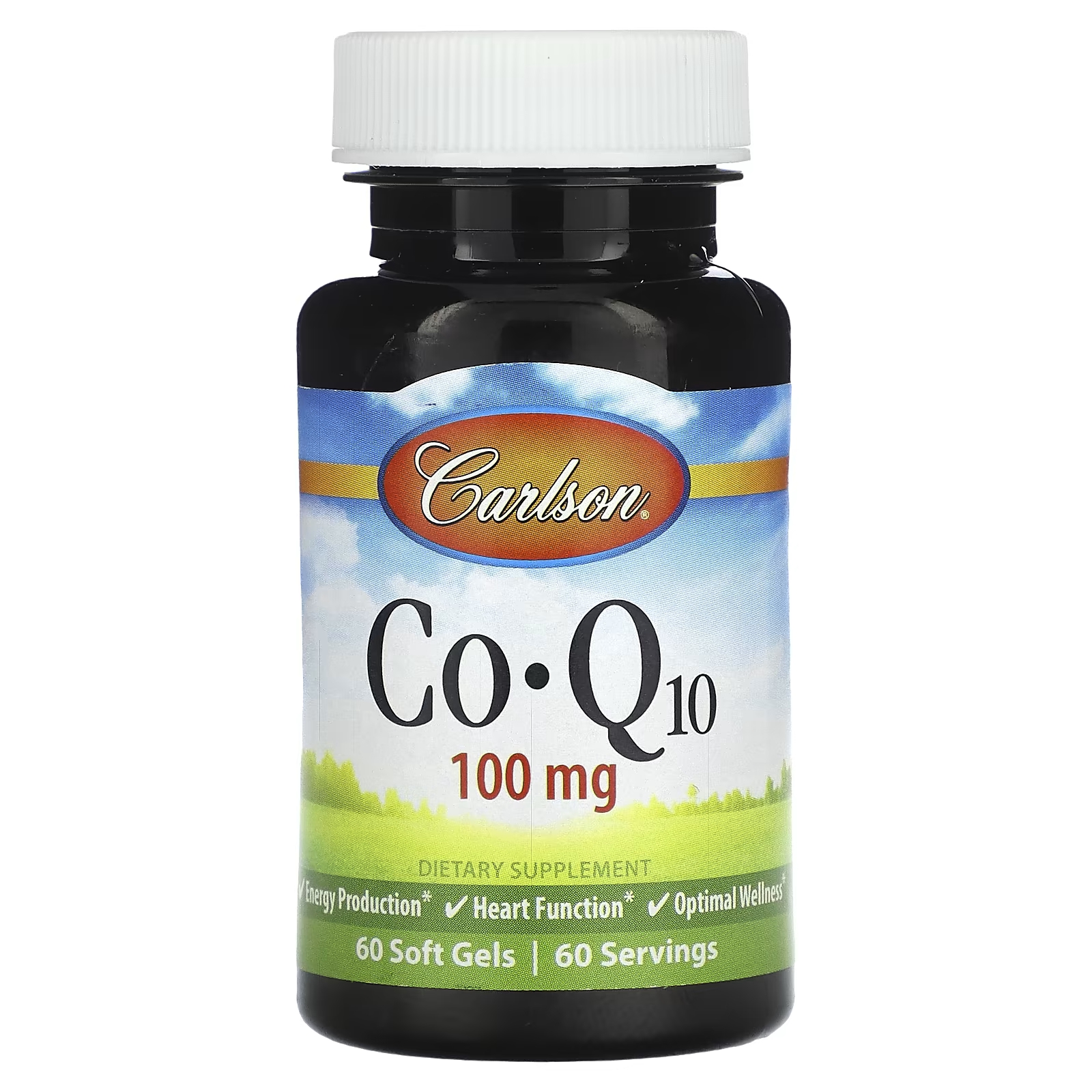 CoQ10 100 мг 60 мягких таблеток Carlson carlson вегетарианская дгк 500 мг 60 вегетарианских мягких таблеток
