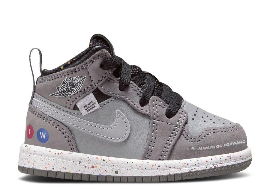 

Кроссовки Air Jordan Jordan 1 Mid Wings Td 'Nyc Subway', серый