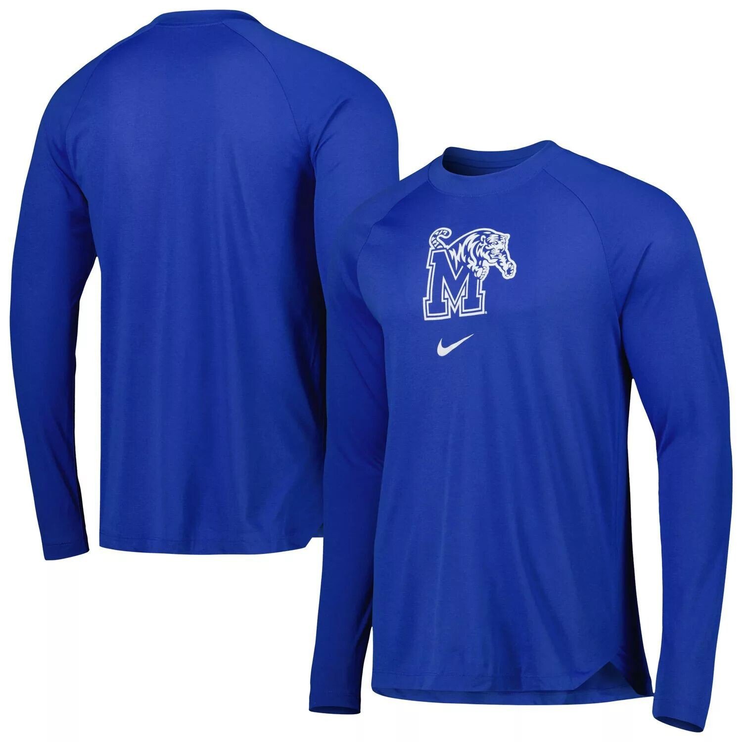 

Мужская футболка с длинным рукавом Royal Memphis Tigers Spotlight Raglan Performance Nike