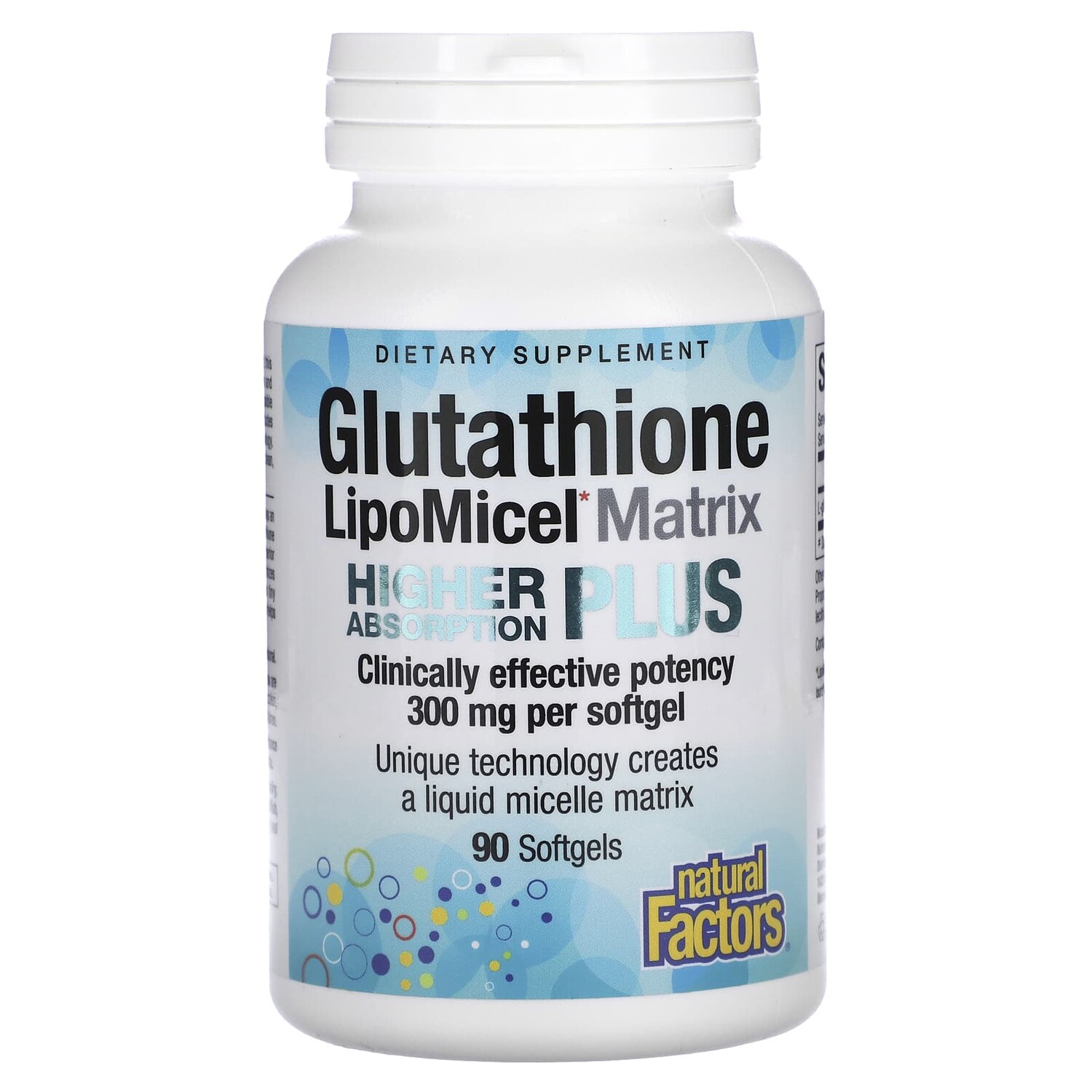 

Glutathione LipoMicel Matrix, 300 мг, 90 мягких таблеток, Natural Factors