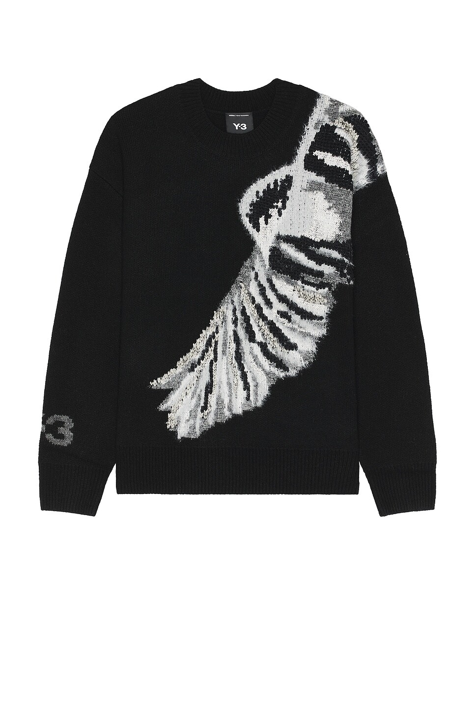

Свитер мужской Gfx Knit Crew Y-3 Yohji Yamamoto, черный
