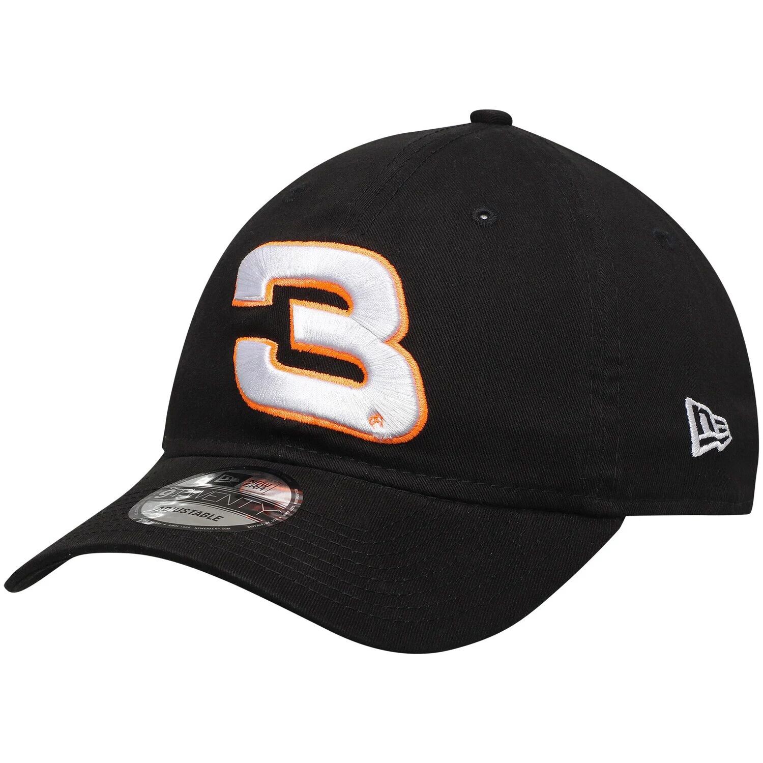 

Мужская регулируемая шляпа New Era Black Austin Dillon 9TWENTY, промываемая ферментами