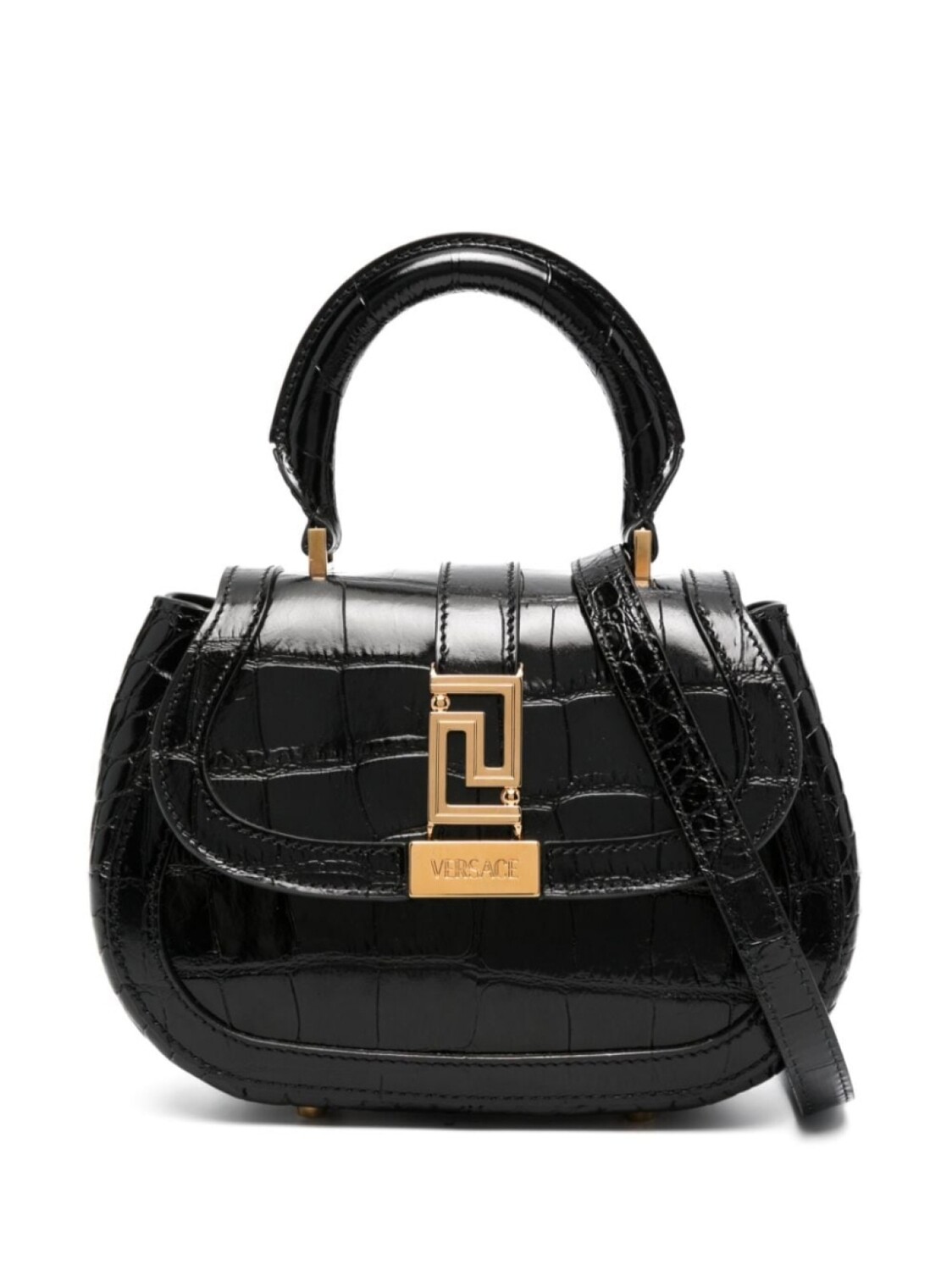 

Versace мини-сумка Greca Goddess, черный