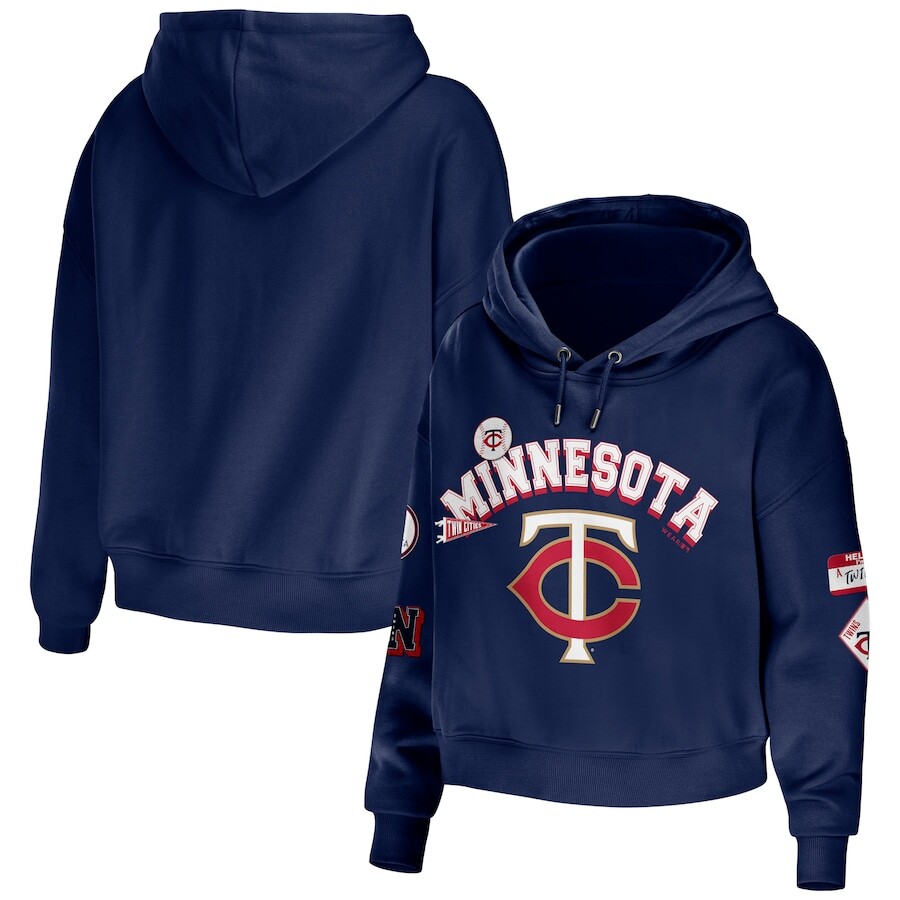 

Пуловер с капюшоном WEAR by Erin Andrews Minnesota Twins, нави