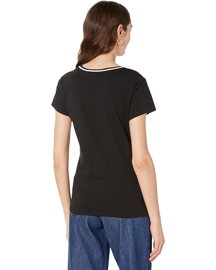 

Футболка U.S. POLO ASSN. Ringer Neck Trim Tee, черный