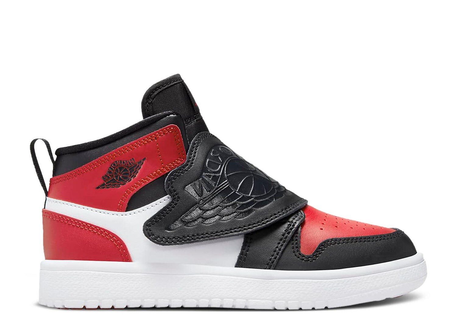 

Кроссовки Air Jordan Sky Jordan 1 Ps 'Bred Toe', красный