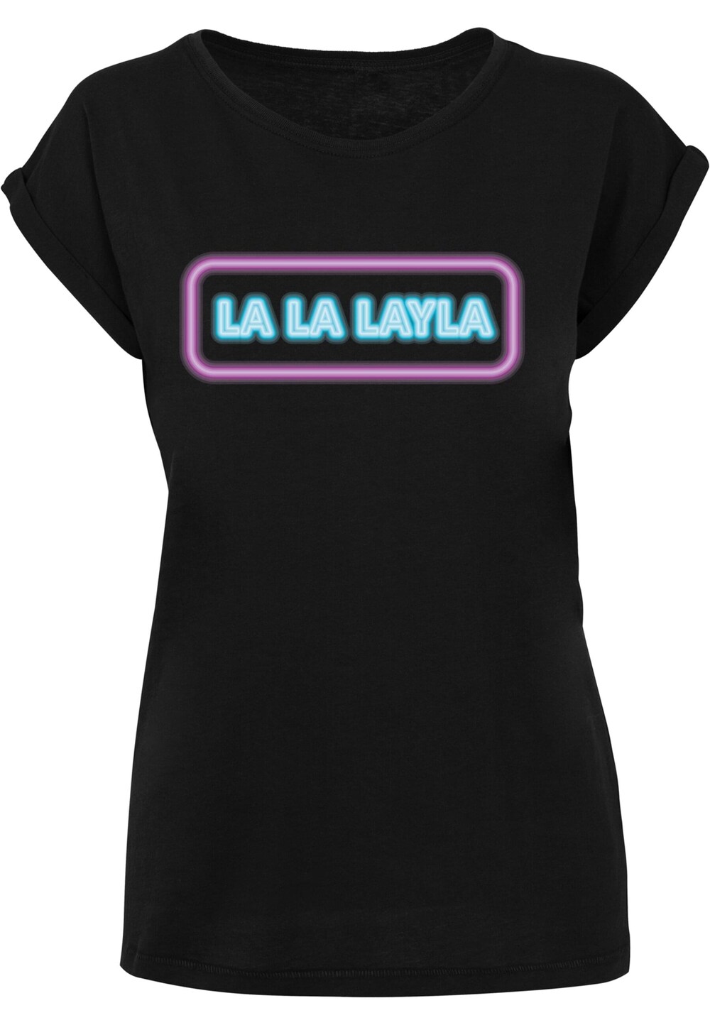 Рубашка Merchcode LA LA LAYLA, черный