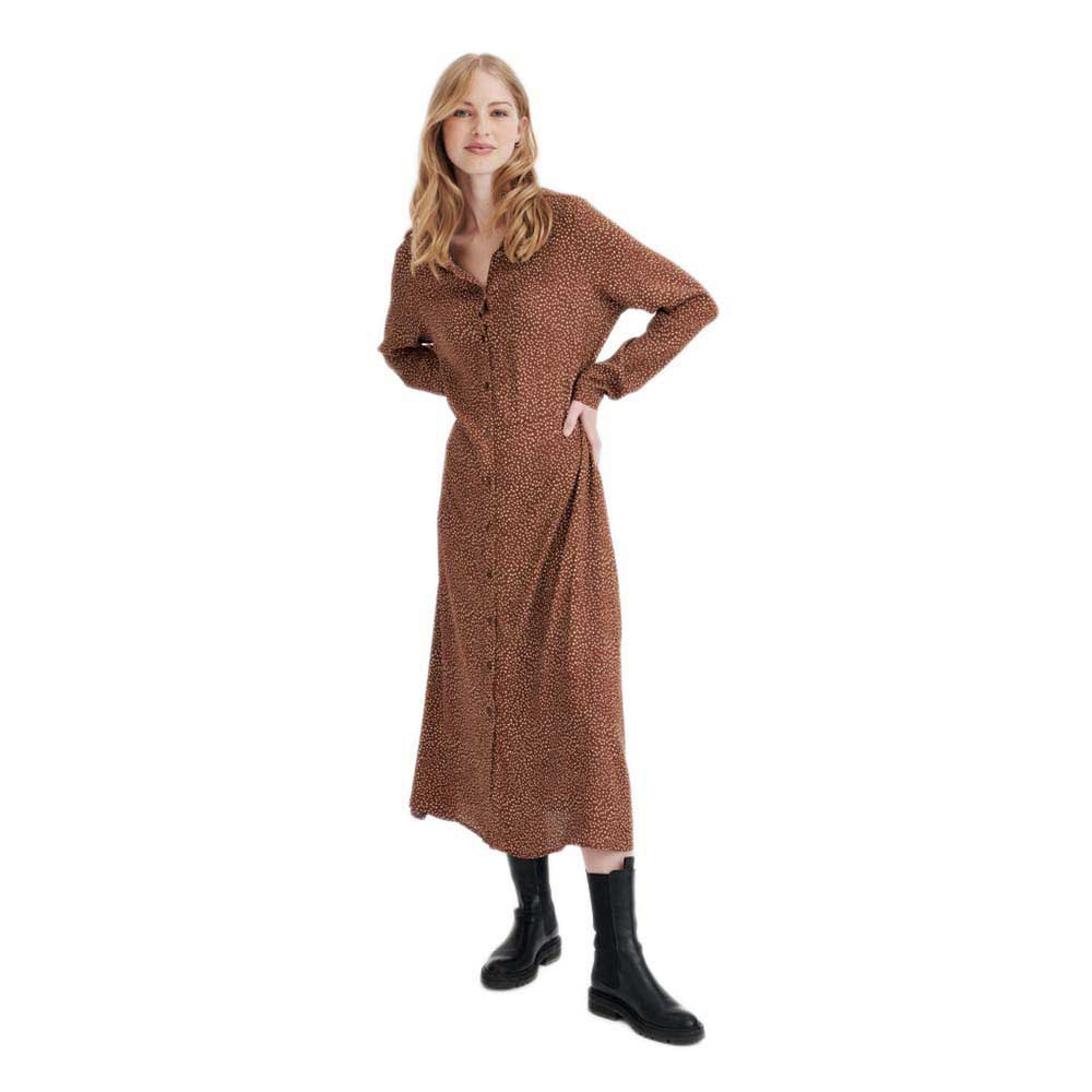 Длинное платье Redgreen Dolly Long Sleeve, коричневый