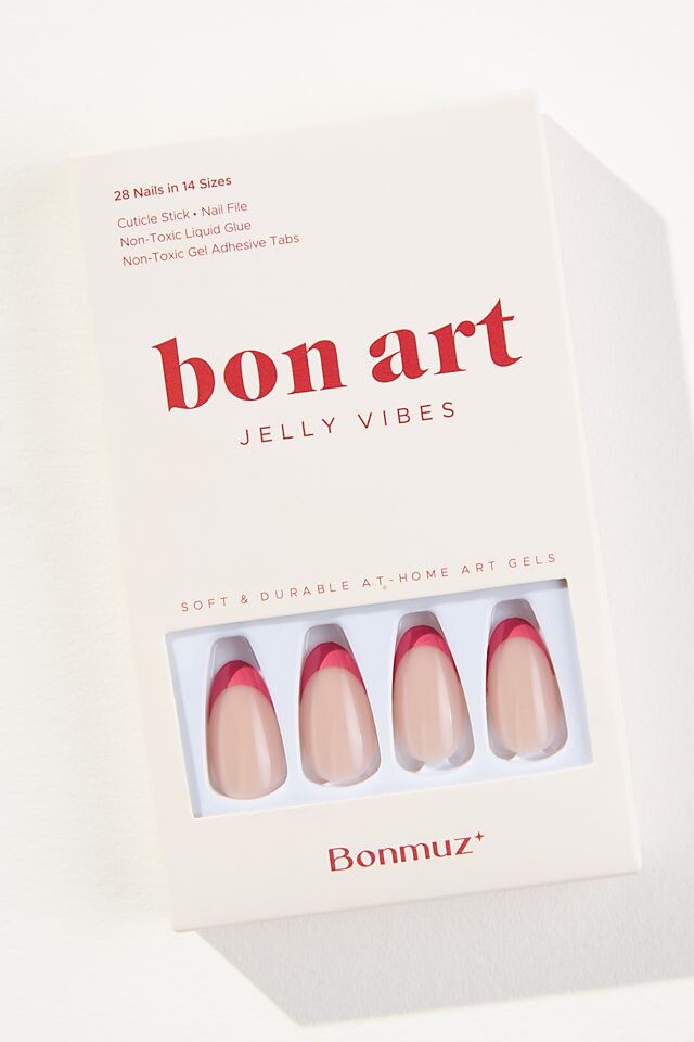 

Набор для ногтей Bonmuz Jelly Press On Nail, розовый