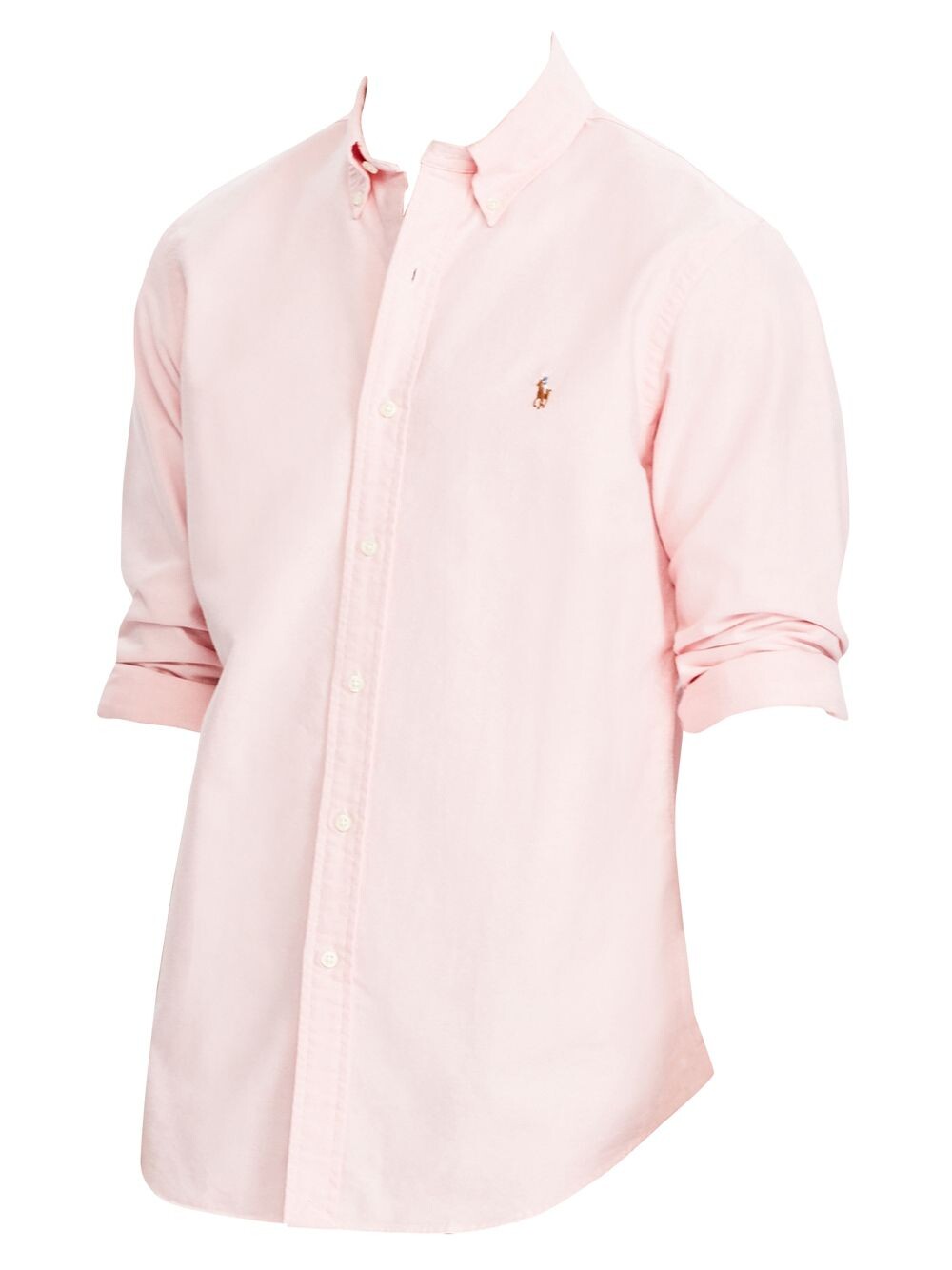 

Хлопковая оксфордская рубашка классического кроя Polo Ralph Lauren, розовый