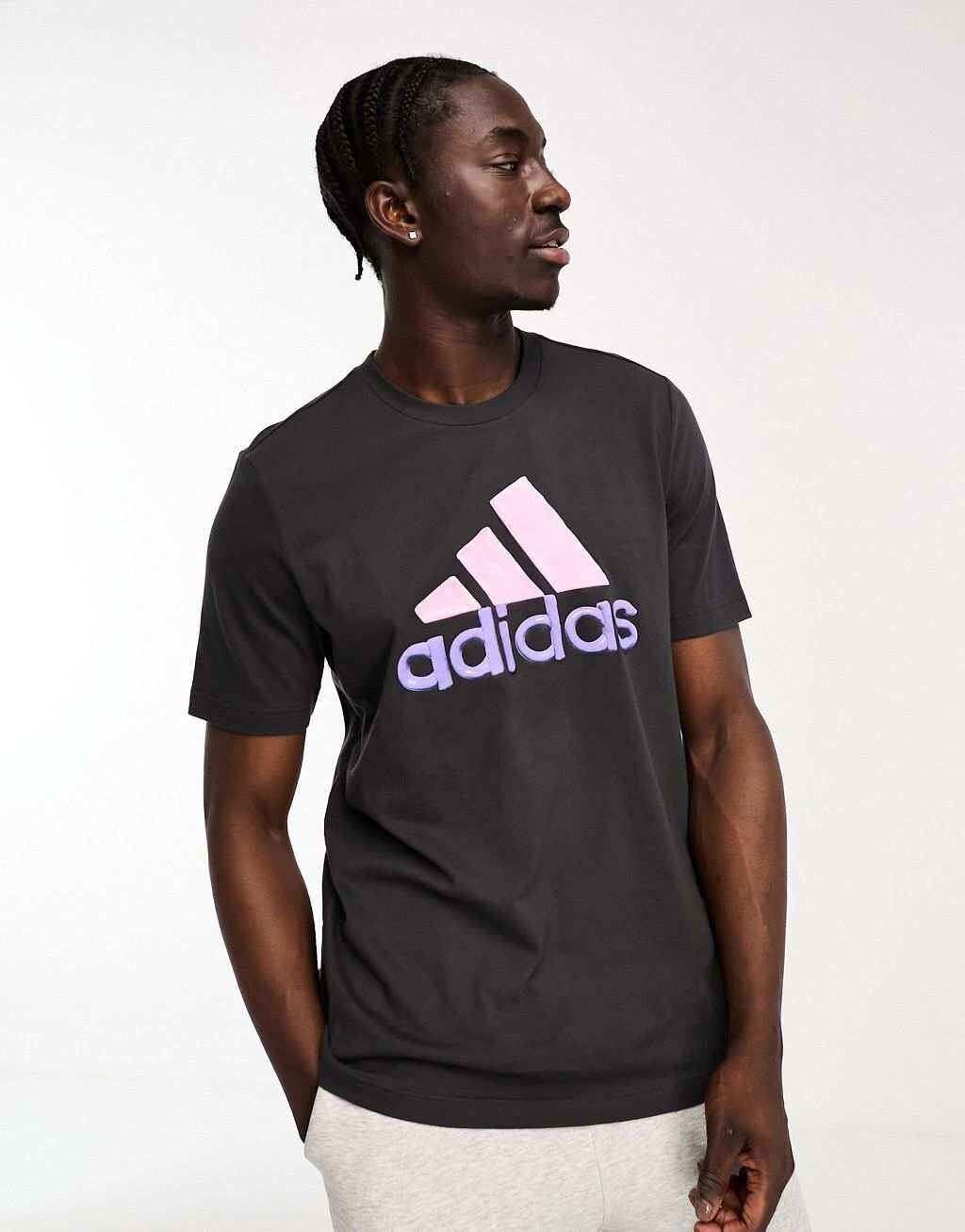 

Черная футболка с логотипом adidas Sportswear, Черный