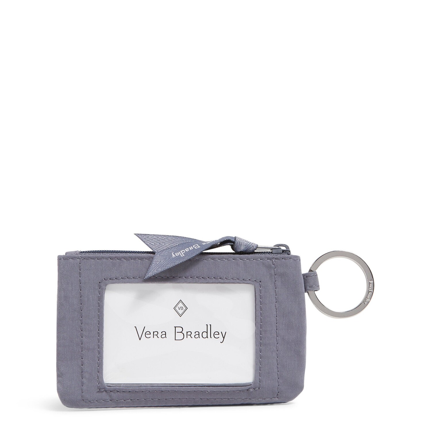 

Чехол для идентификации на молнии из микрофибры Vera Bradley, цвет Carbon Gray